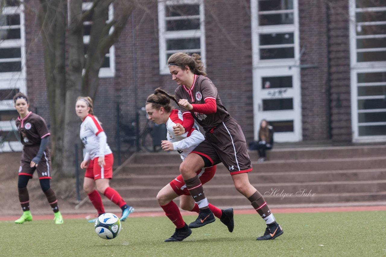 Bild 377 - B-Juniorinnen Walddoerfer - St.Pauli : Ergebnis: 4:1